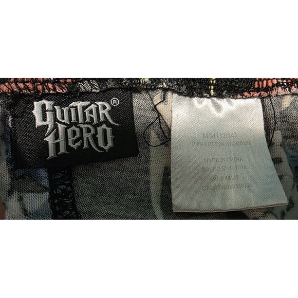Vintage Y2K Guitar Hero Pajama Lounge Pants Size M - Picture 3 of 3